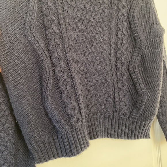 LC Lauren Conrad Navy Cable Knit Sweater - Picture 8 of 8